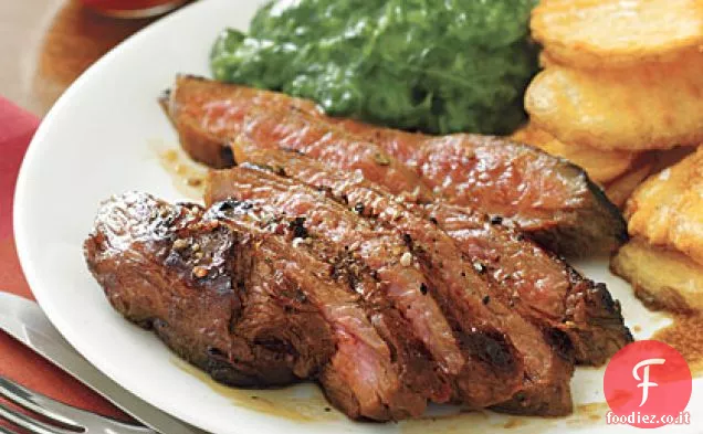 Bistecca al fianco marinata alla cola