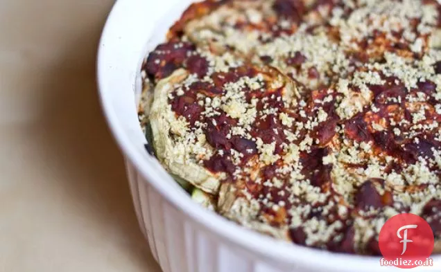 Casseruola di melanzane e zucchine a strati