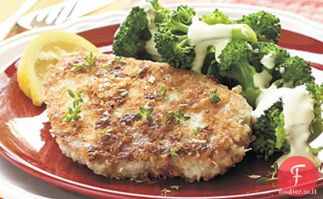 Asiago-Costolette di maiale in crosta