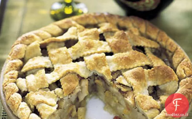 Torta di reticolo con pere e burro marrone alla vaniglia
