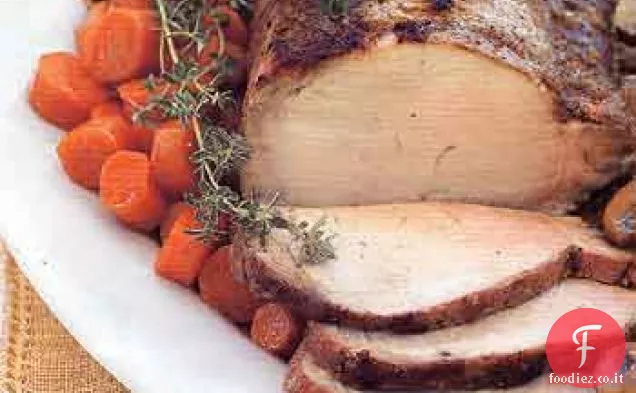 Cardamomo-Carne di maiale in crosta con salsa di funghi