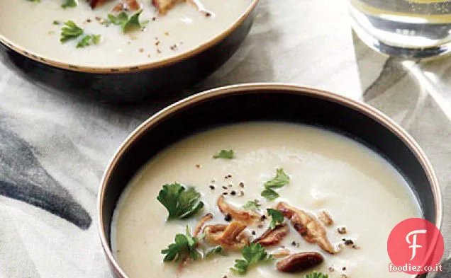 Zuppa di cavolfiore con Shiitake