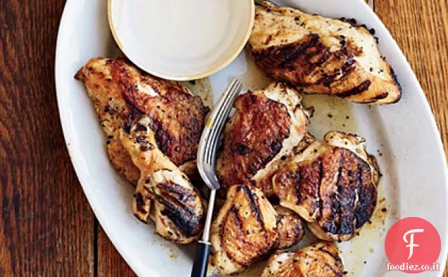 Pollo di Big Bob Gibson con salsa barbecue bianca