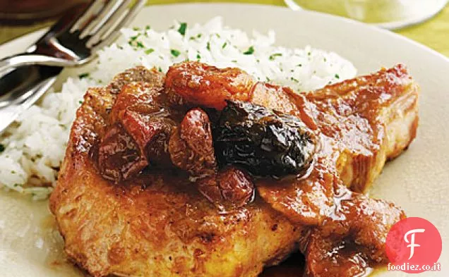 Braciole di maiale fruttate