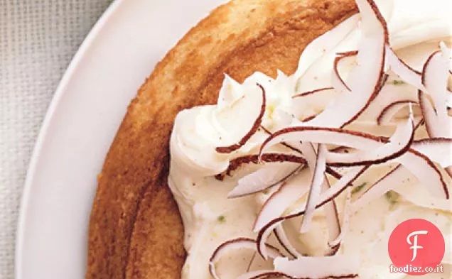 Torta al cocco con glassa al mascarpone