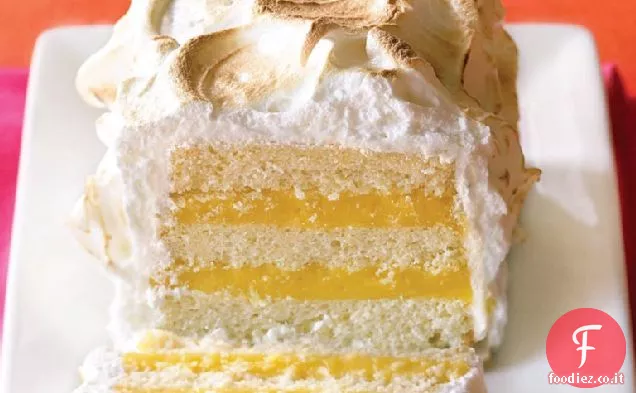 Torta di meringa al limone