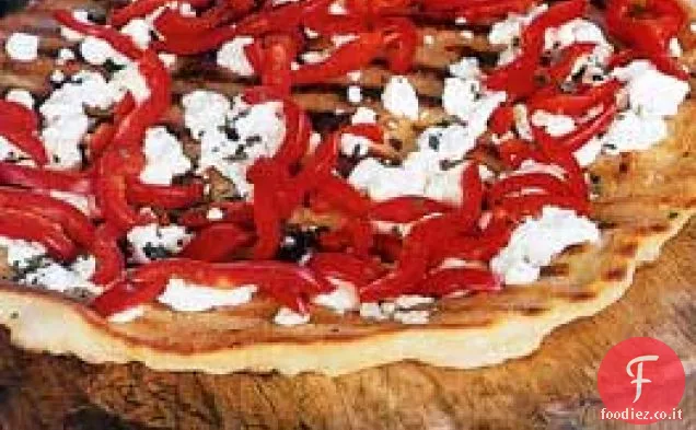 Pizza Feta e peperone rosso