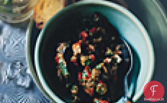 Diffusione di melanzane e pomodori secchi