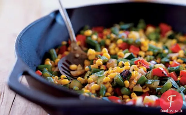 Verdure estive carbonizzate