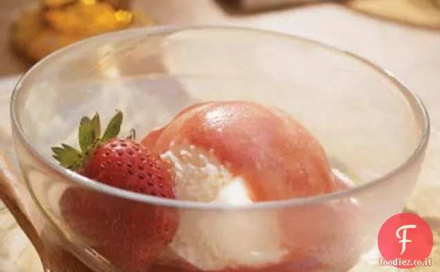 Salsa alla fragola e menta