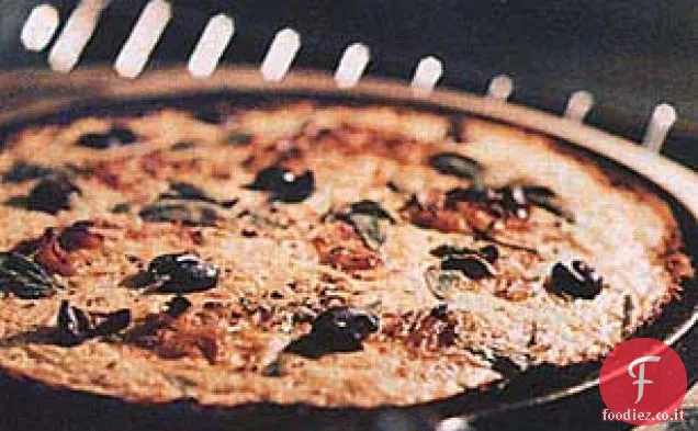 Farinata con Salvia, Olive e Cipolla