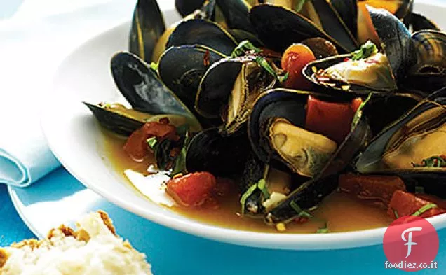 Cozze all'arancia e Basilico