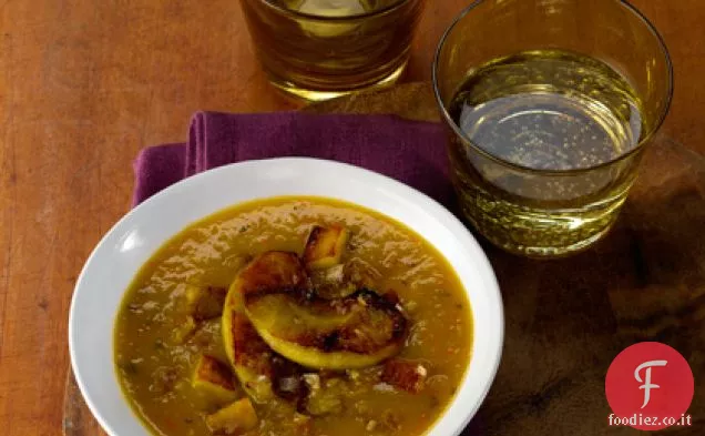 Zuppa di mele speziate e zucca