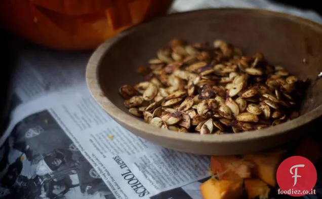 Semi di zucca tostati con peperoncino e Lime