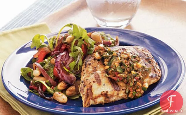 Petto di pollo al pomodoro essiccato al sole alla griglia