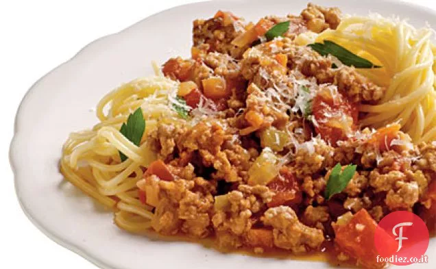 Spaghetti con Carne di Maiale alla Bolognese