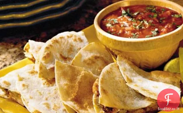 Quesadillas di pollo alla griglia
