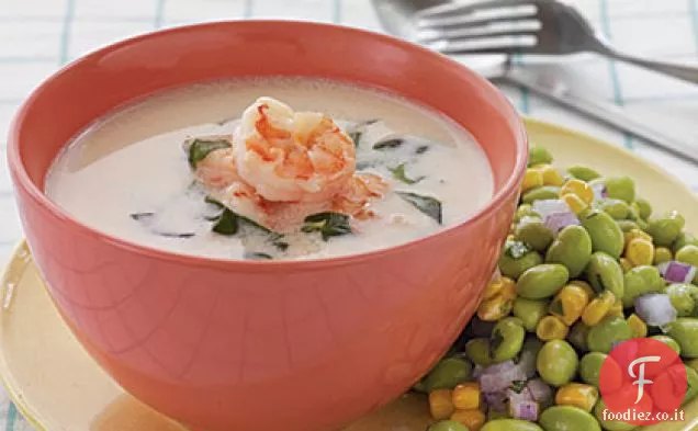 Zuppa di gamberetti al cocco