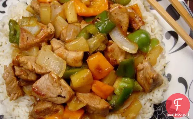 Carne di maiale in agrodolce