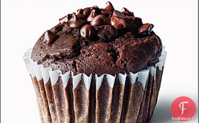 Muffin al cioccolato con gocce di cioccolato