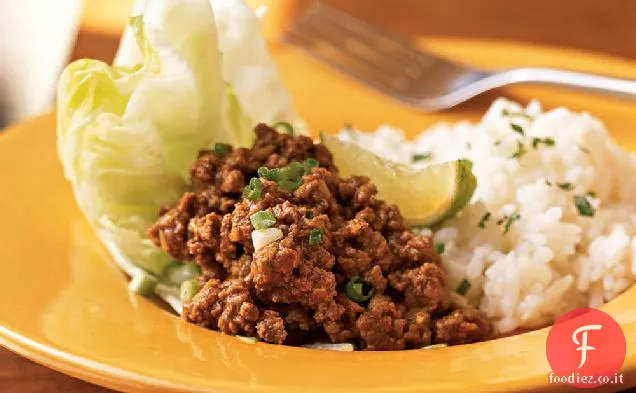 Carne macinata in stile tailandese