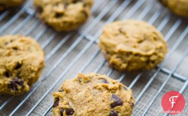 Biscotti di zucca al cioccolato fondente