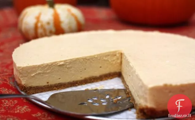 Semplice Cheesecake di zucca refrigerata