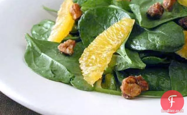 Insalata di Spinaci con Nocciole Candite