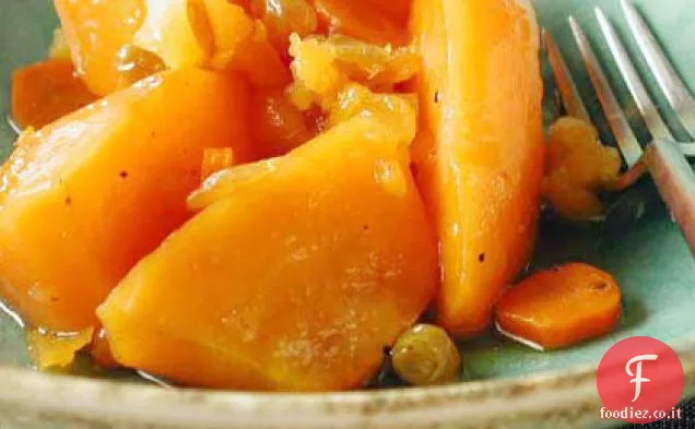 Tzimmes di patate dolci e carote
