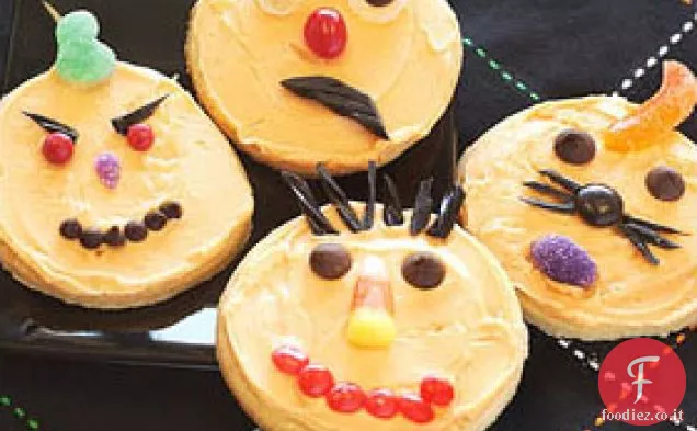 Gelo sui biscotti di zucca