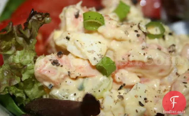 Insalata di gamberetti e uova