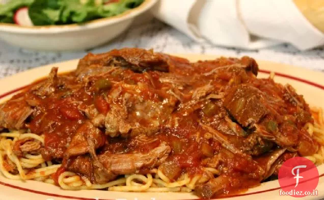 Daube creolo e Spaghetti