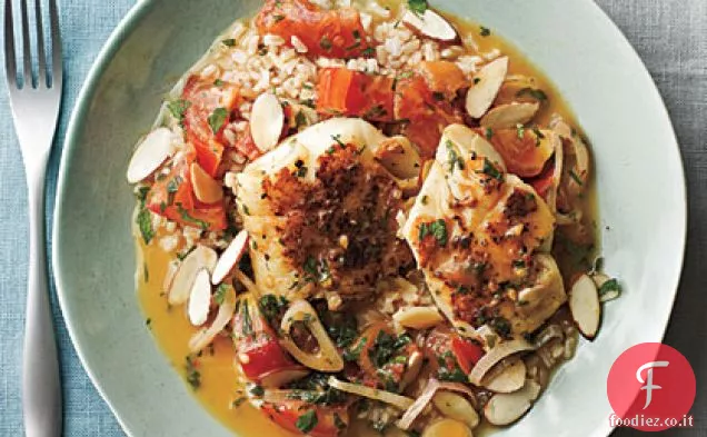 Baccalà alla spagnola in brodo di pomodoro