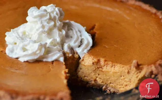 Torta di zucca allo zenzero con crosta di cracker Graham