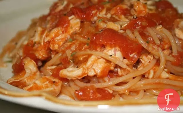 Spaghetti di pollo fatti in casa della nonna Mac