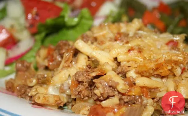 Carne macinata Mac e formaggio Casseruola