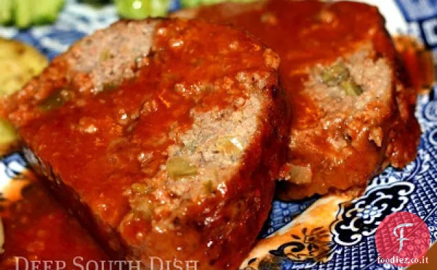 Polpettone creolo con sugo di pomodoro
