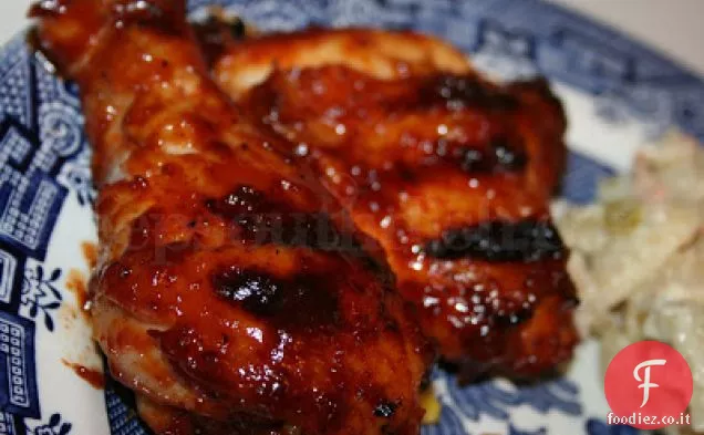 Cortile pollo alla griglia