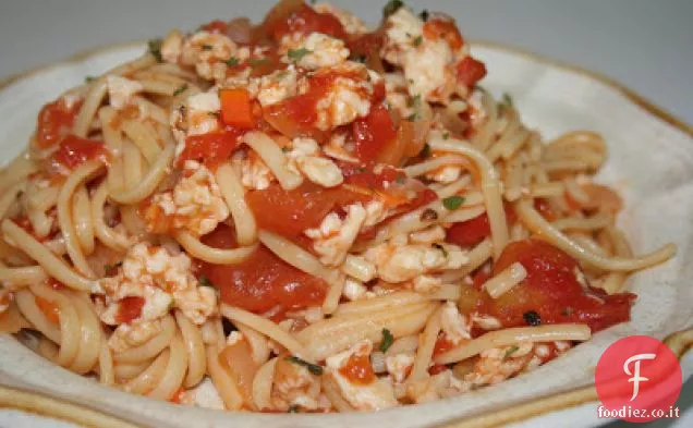 Pollo alla Bolognese con Linguine