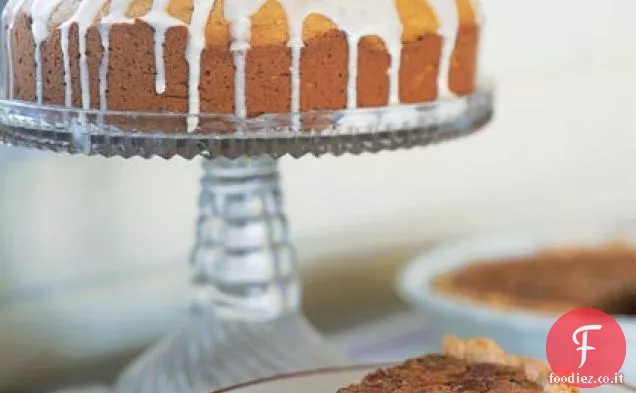 Torta di zucca con crema di formaggio Glassa