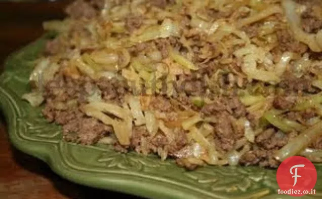 Mescolare il cavolo fritto