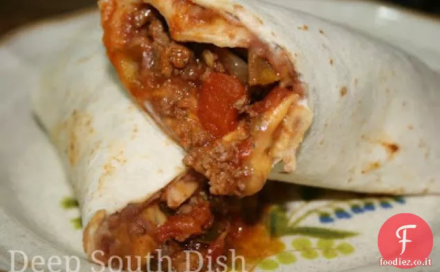 Burritos di manzo e fagioli
