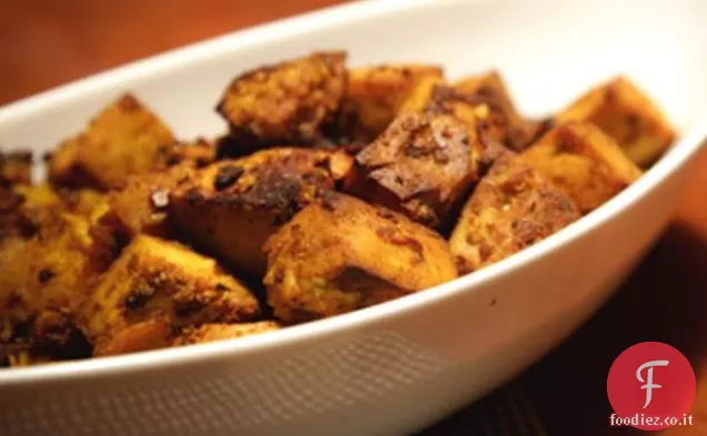 Miele Dukkah arrosto di zucca e Tofu