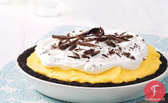 Torta di banana con fondo nero
