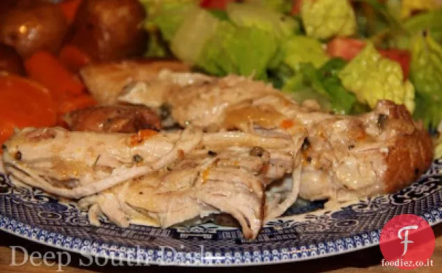 Fornello lento Arrosto di maiale con verdure