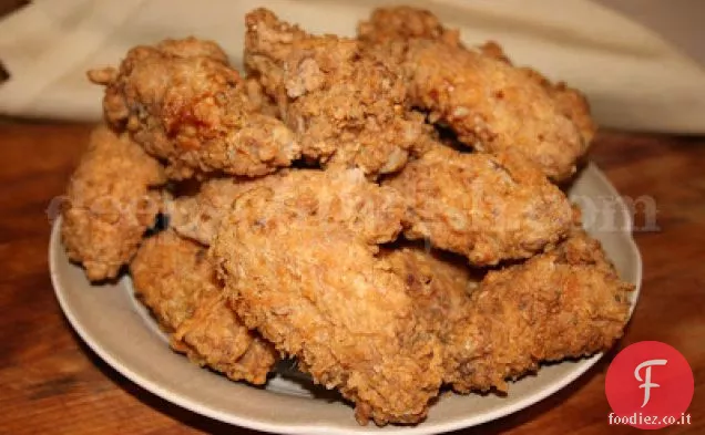 Ali calde fritte del sud croccanti