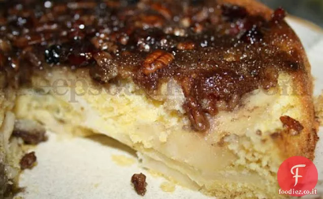 Torta di farina di mais a testa in giù