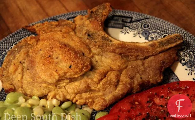 Braciole di maiale fritte in padella