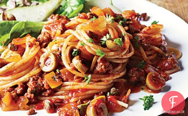 Spaghetti spagnoli con Olive