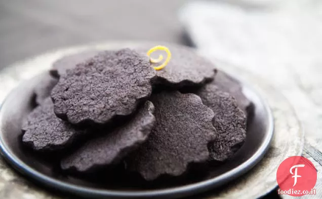 Biscotti di pasta frolla al cioccolato all'arancia